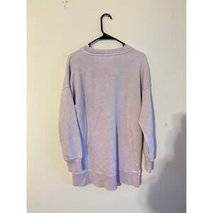 SO Lounge Life Weekend Sweatshirt Women's M Lavender Pullover Cozy Casual
